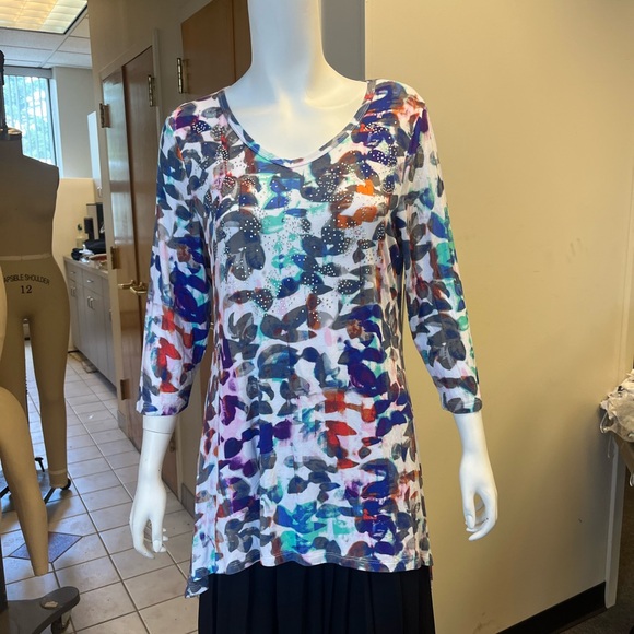 T/O Colorful Abstract Print Tunic - Picture 4 of 5